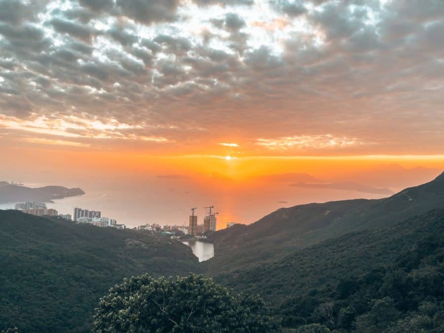 Sunset over the South China Sea and Outlying Islands, The Peak, Hong Kong Itinerary