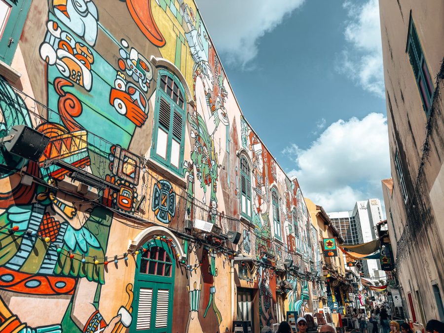A building covered in colourful street art, Haji Lane, Kampong Glam, 3-Day Singapore Itinerary