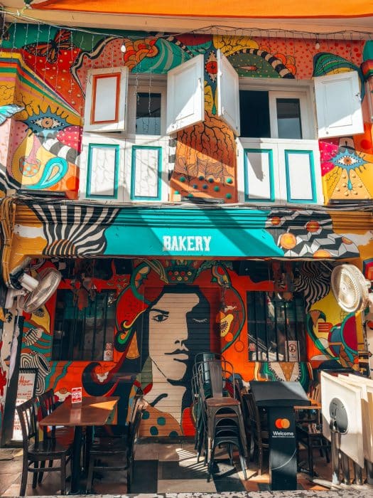A colourful bakery on Haji Lane, Kampong Glam, 3-Day Singapore Itinerary