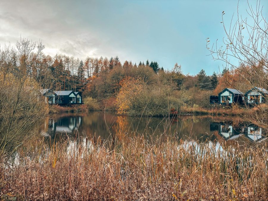 Lodges scattered around the vast grounds at The Tawny Hotel, Staffordshire