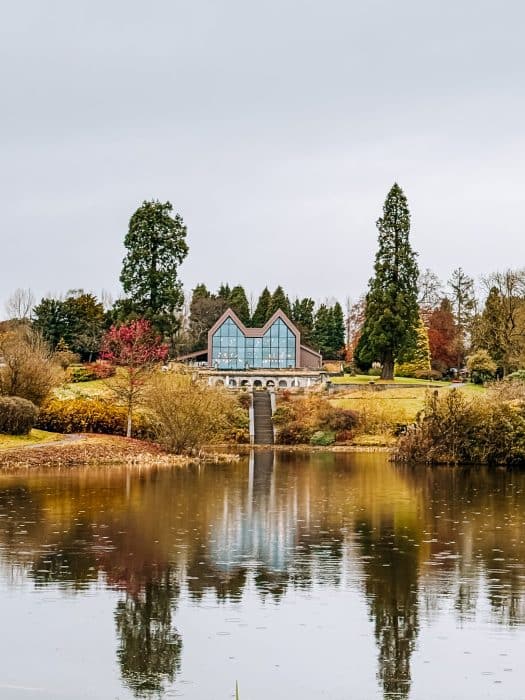 The Plumicorn across one of the lakes at the Tawny Hotel, best hotels in Staffordshire