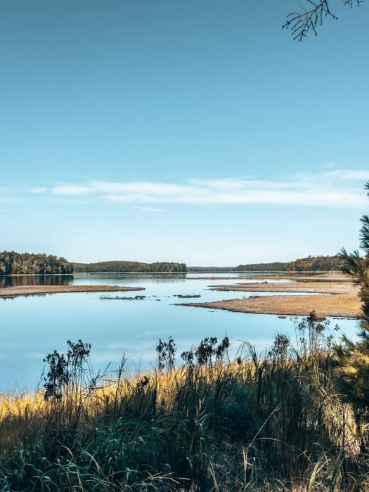 A large lake in Kejimkujik National Park, Nova Scotia
