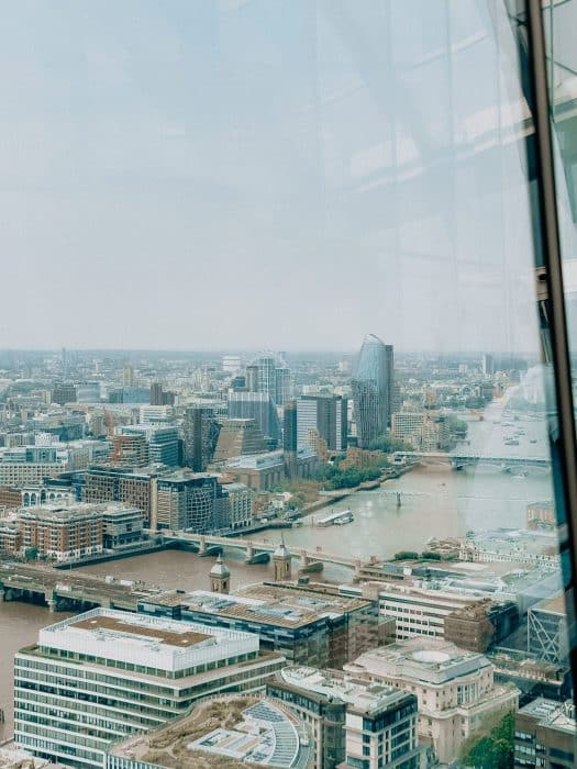 Looking across West London from the Sky Garden terrace, best free viewpoints in London